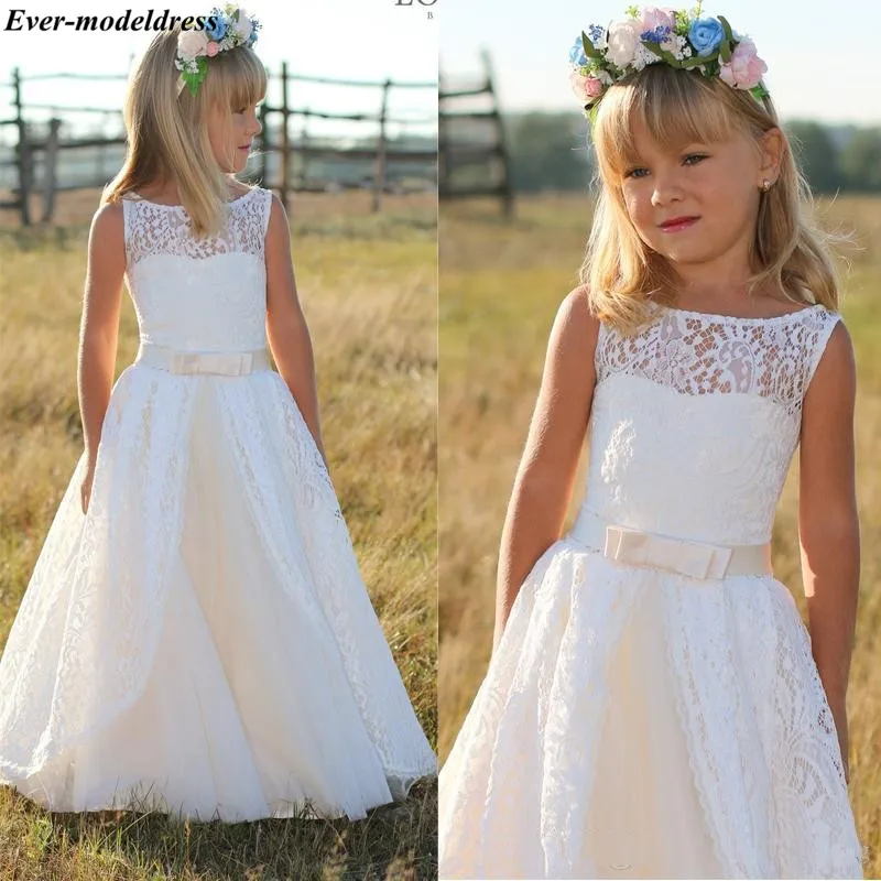 New Flower Girl Dress Communion Party Bridesmaid Gown Princess Birthday Pageant