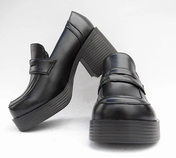 

JK Uniform Shoes Lolita Cosplay Shoes Med Heels Brown Black Students Shoes Preppy Chic Academic Style Adult Women M01