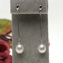 Модные натуральные жемчужные серьги из пресной воды изысканные красивые очаровательные уникальные серьги-капли для женщин и женщин