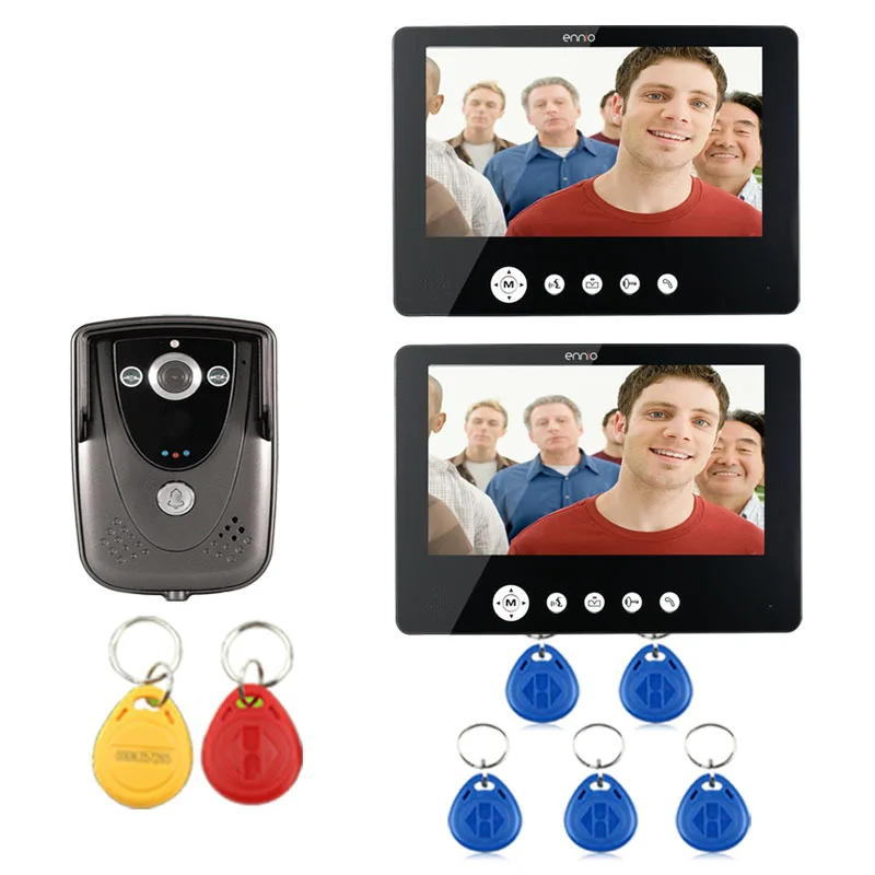 

S17237/38 SY 9" color TFT LCD Video Door Phone Doorbell Intercom System RFID Keyfob IR Camera Home Security Intercom