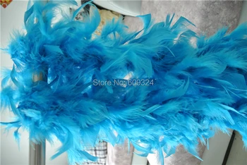 

Free shipping 20pcs turquoise Feather Boas 40gram Chandelle Feather Boas Marabou Feather Boa for party supplies costumes