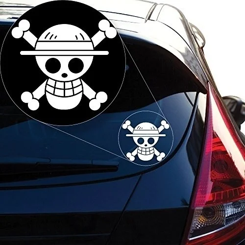 

One Piece Luffy Flag Vinyl Decal Sticker 15cm