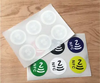

NFC label for Samsung Galaxy S6 S5 Note 3 Nokia Lumia 920 Sony Smart NFC Tags Stickers Ntag216 888Bytes 6pcs/lot