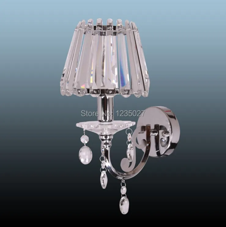 

D150mm European Style Iron Indoor crystal wall light lamps Snow White for home 220V Using E14 light bulbs wall lamp