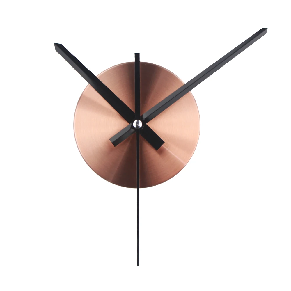 Новинка, короткие DIY часы, иглы, кварцевый механизм, часовая стрелка, аксессуары для 3D настенных часов, Современный домашний декор - Цвет: Rose golden