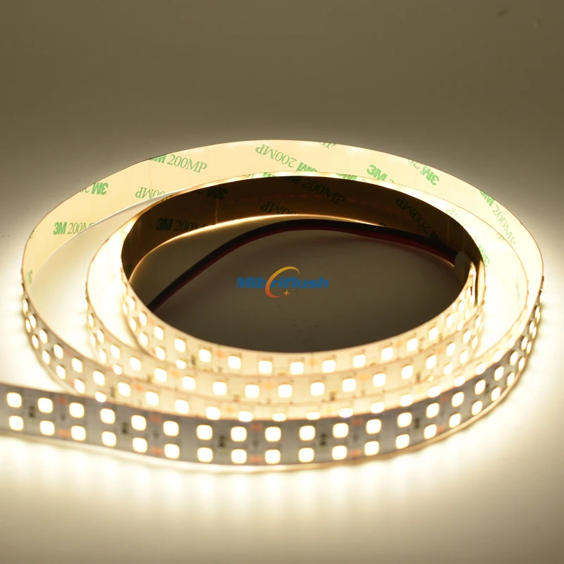 

Double Line 15MM PCB 4800Lm/M Super Bright 24V IP20 36W 2835 LED Flexible Strip 240 led 5M/Reel White Warm White Nature White