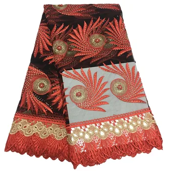 

Promotion! African Stones Laces Fabrics Embroidered 2019 High Quality French Lace Fabric Nigerian Net tulle Lace Fabric