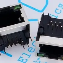 10 шт. RJ45 Модульная сеть PCB Jack 56 8P LAN разъем экранированный светодиодный светильник