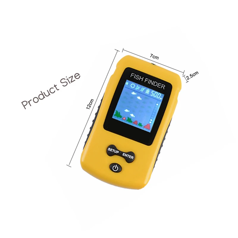  Free ShippingHot Sale Alarm Brand New 100M Portable Sonar Colorful LCD Fish Finder Fishing lure Ech