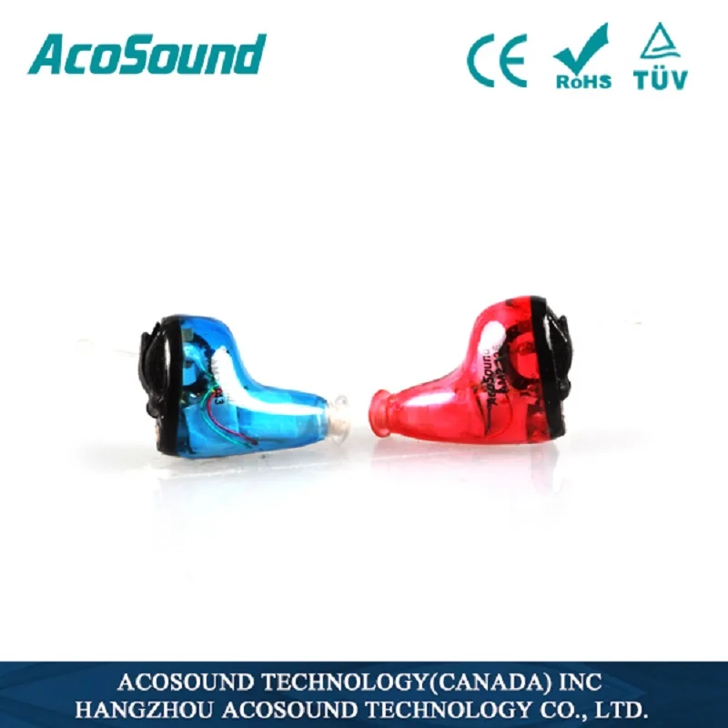 AcoSound 610IF невидимые Цифровые слуховые аппараты CIC 6 каналов слуховой аппарат звукоусилители слуховой усилитель инструменты для ухода за ушами