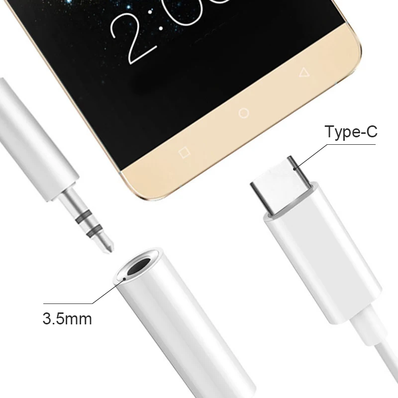 ! USB адаптер ACCEZZ с Type C на 3 5 мм для наушников Huawei Xiaomi 6|Переходники и адаптеры| |