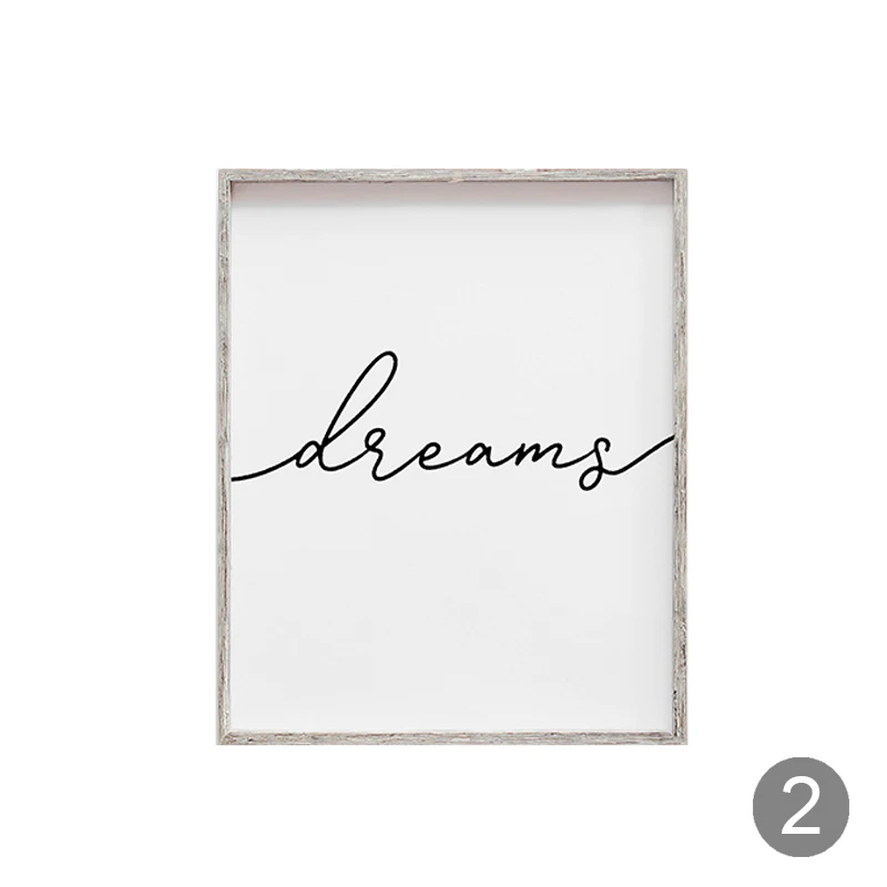 Современный настенный арт минималистичный плакат над кроватью художественный Декор Детская Картина на холсте сладкие сны принт Декор для спальни