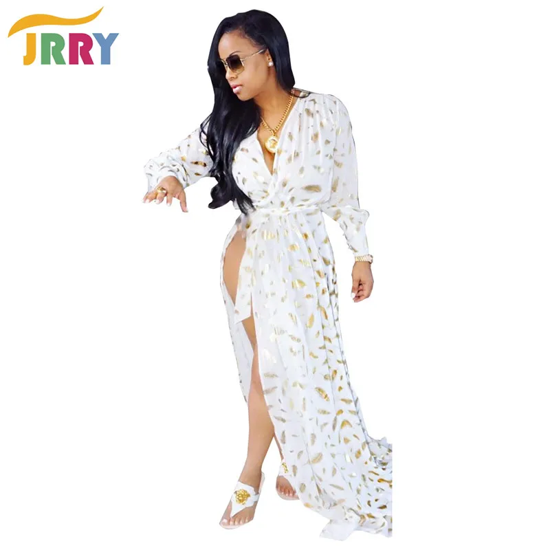 Женские Длинные Клубные платья с длинным рукавом глубоким v образным вырезом и