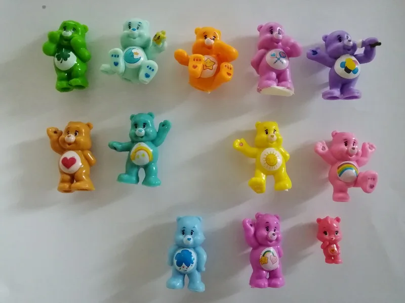 12 шт набор ПВХ Care Bears мощный магнитные наклейки для холодильника с креативными мультяшными Радуга Медведь магнитные наклейки для холодильника украшение дома