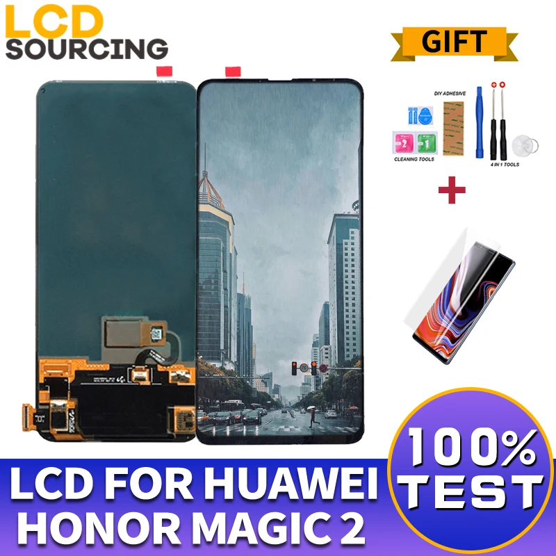 ЖК дисплей 6 39 дюйма для Huawei Honor Magic 2 сенсорный экран с дигитайзером в сборе замена