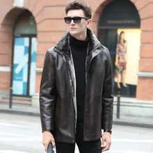Russian Winter Leather Jacket Men Thickening Warm Windbreak Outwear Mens Leather Jackets And Coats High Quality Veste Cuir Homme