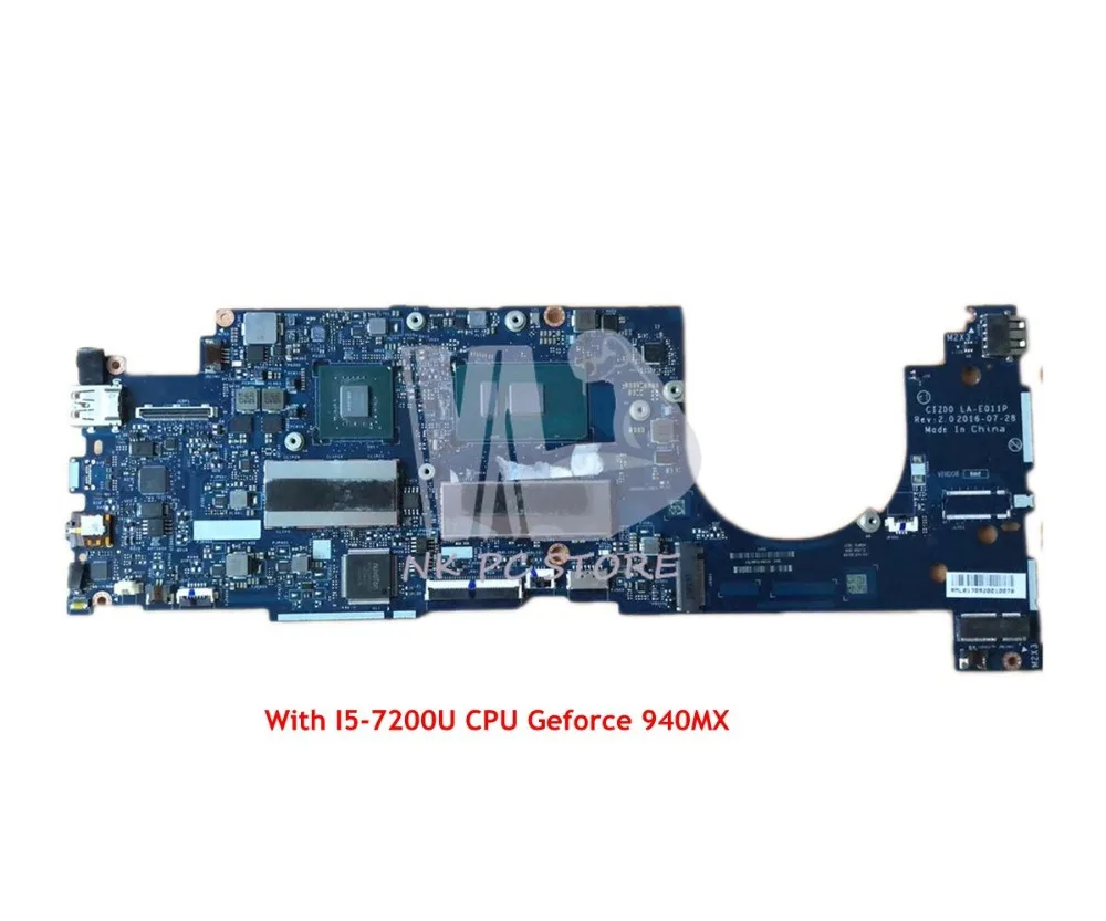 NOKOTION для lenovo Air 13 Pro 13 Pro 710 S 720 S PLUS-13ISK Материнская плата ноутбука CIZ00 LA-E011P I5-7200U Процессор Geforce 940MX GPU