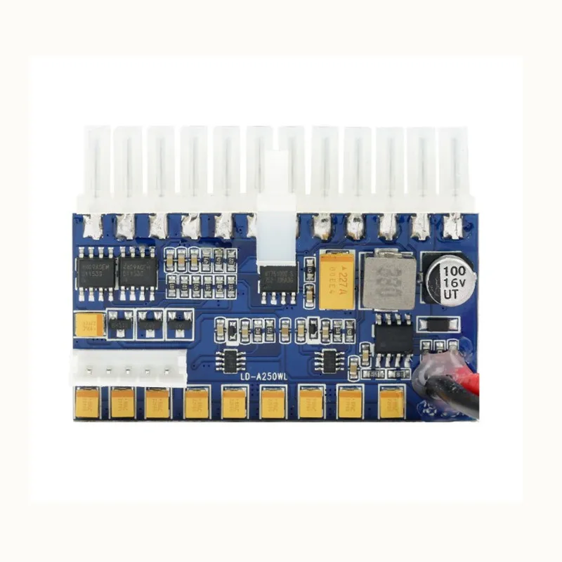 24pin DC ATX/مصغرة/ITX PSU 12 V العاصمة المدخلات 250 W الذروة مفتاح الطاقة DC-DC ATX بيكو PSU مصغرة ITX PC امدادات الطاقة للكمبيوتر
