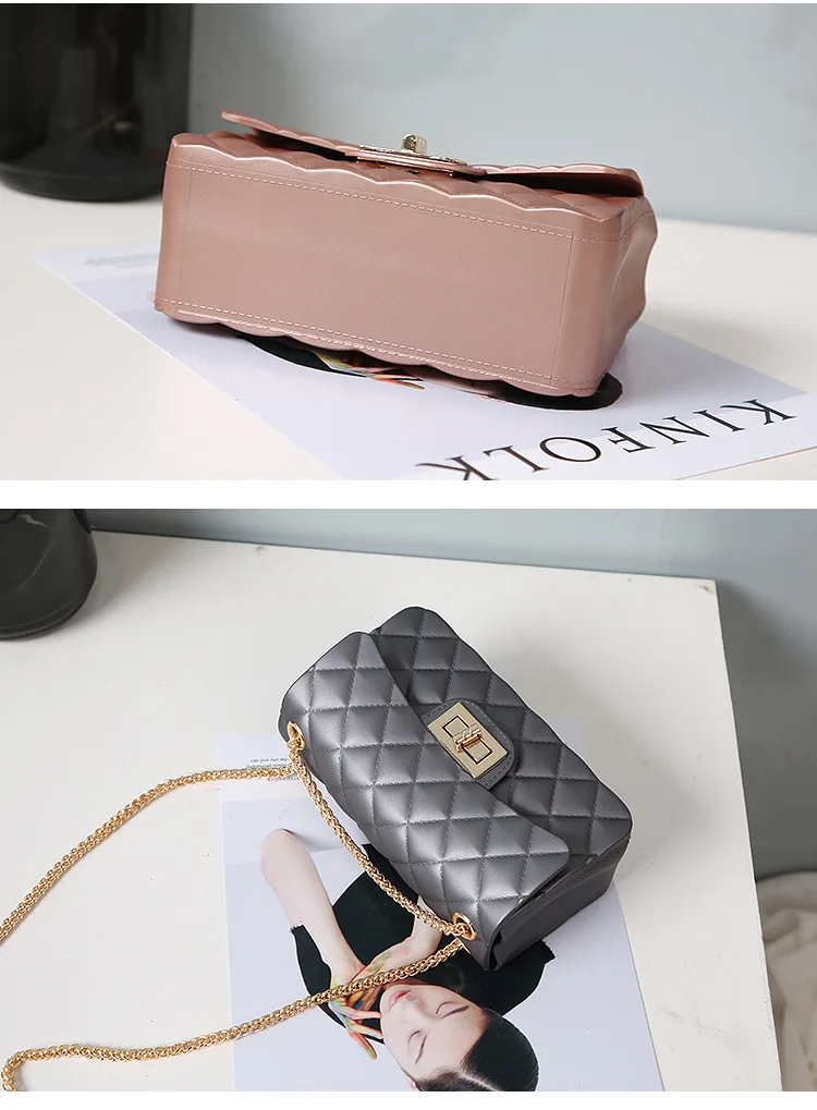 Роскошные Для женщин сумки Курьерские Сумки из искусственной кожи Сумка Lady Flap Crossbody Клатч женский ромбовидная решетка вечерние сумки
