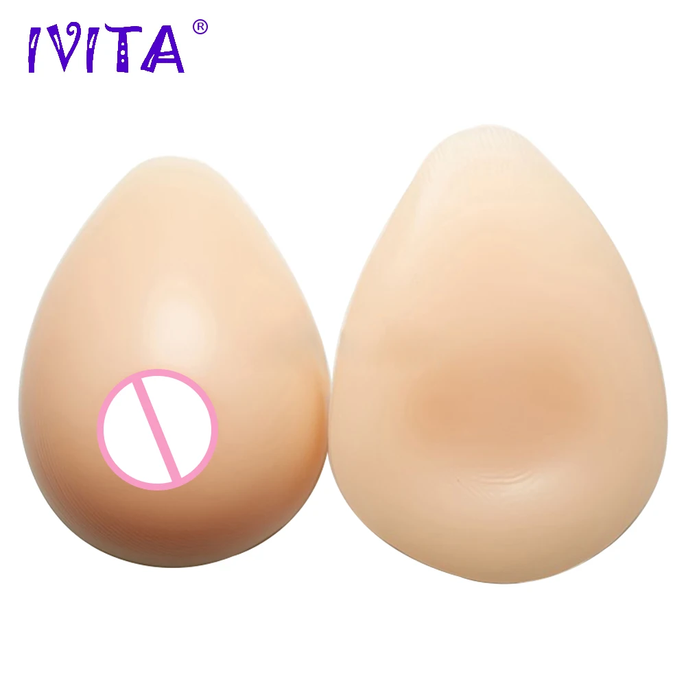 

IVITA 600g Realistic Silicone Breast Forms Prosthesis Fake Boobs For Mastectomy Enhancer False Transvestite Drag Queen Shemale