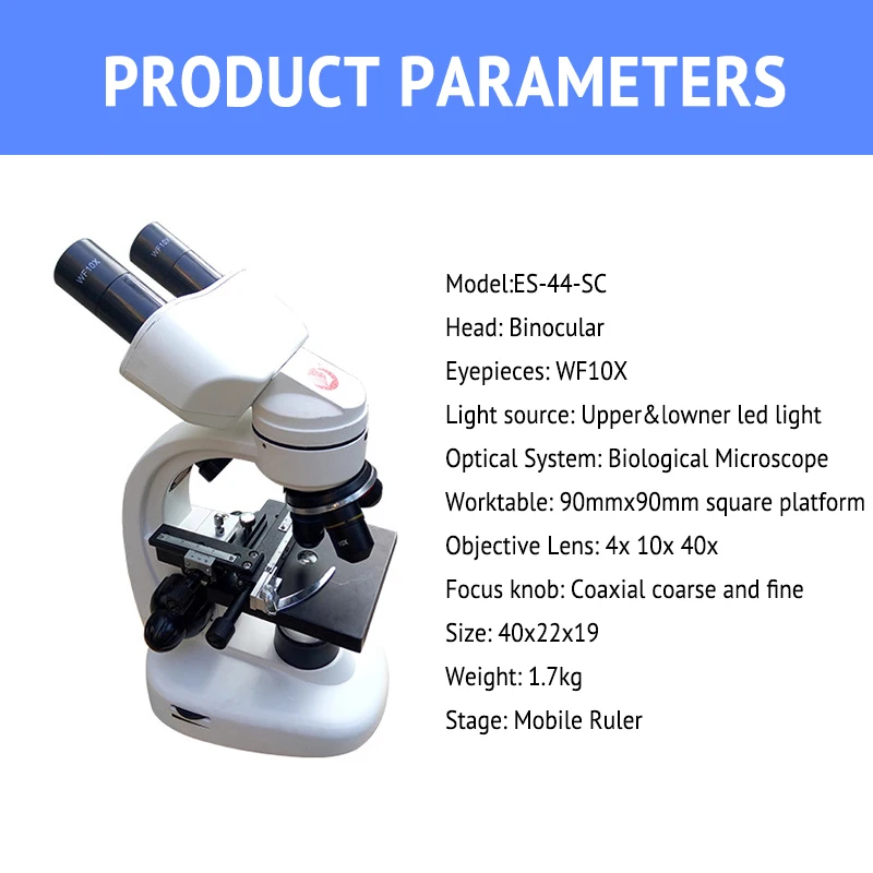  New Style Professional Binocular Biological Microscope Biomicroscope For Sperm Culture Teaching and