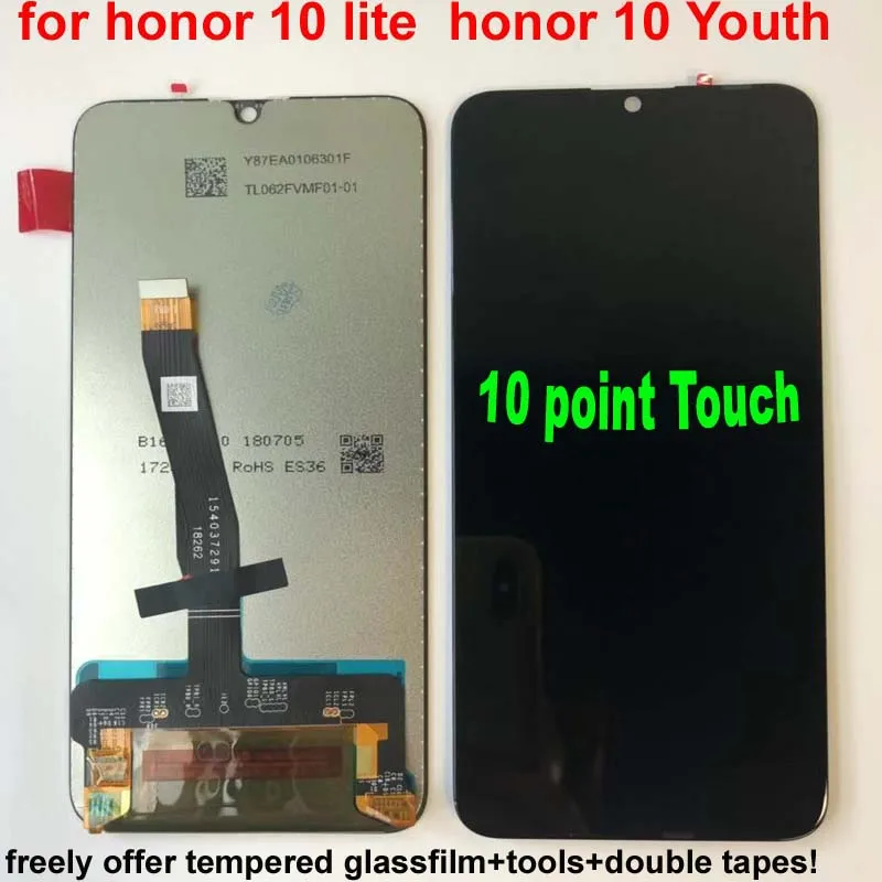 Тестирование материнской платы для huawei Honor 10 Lite ЖК-дисплей Сенсорный экран планшета 6,2" HRY-LX1 HRY-LX2 HRY-L22 HRY-L21 HRY-AL00 TL00 AL00a