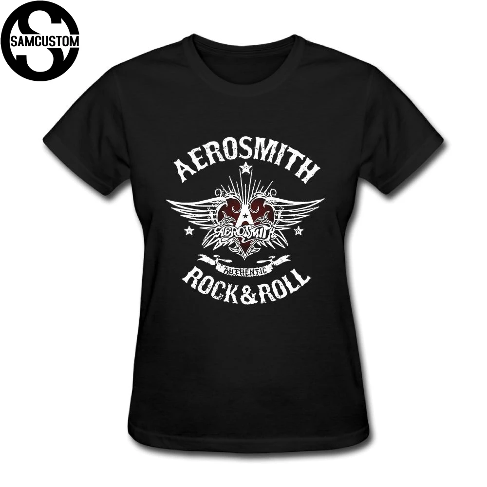 

SAMCUSTOM new 3D printing Aerosmith T-shirts for Women Harajuku Funny Product Tops Lady Casual Short Sleeve T-Shirt Tops