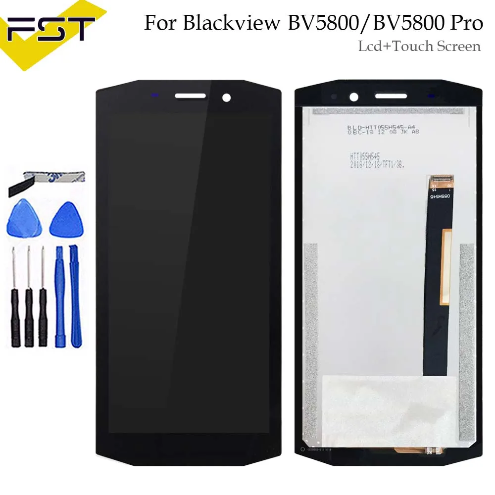 

5.5 inch LCD For Blackview BV5800 / BV5800 Pro LCD Display+Touch Screen 100% Tested Screen Digitizer Assembly Replacement+Tools