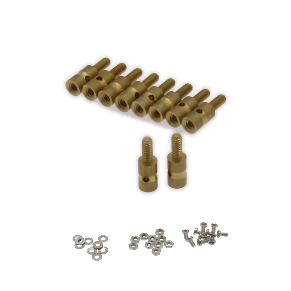 

Freeshipping 1mm 1.5mm 2.0mm M2 Brass Servo Arm Pull-Push Wire Connector Quick Regulator Quick Adjuster For RC Airplane Aircraft