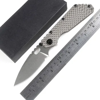 

MAGIC ST outdoor gear SMF Folder Titanium handle D2 blade Copper washers Tactical Folding Knife hunt survival Knives EDC tools