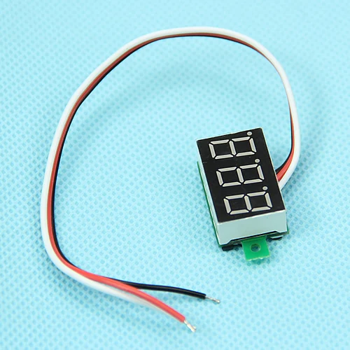 

Hot Mini Three Line LED Small Panel Meter Display Digital Voltmeter DC0-100V