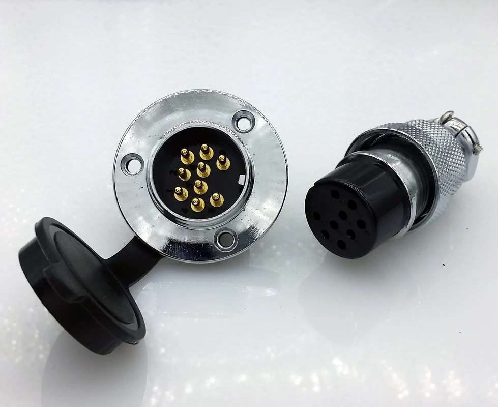 DF25 GX25 9Pins 25mm Aviation plug and socket Connector kit Socket+Plug+WaterProof Cap interface | Обустройство дома