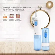 3 режима портативный складной перезаряжаемый Электрический ирригатор полости рта usb зарядка воды стоматологический Flosser глубокий Чистый Массаж полости рта+ 3 наконечники распылителя