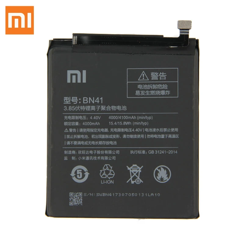 Original Replacement Battery For xiaomi Redmi Note 4