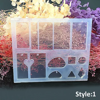 

Transparent UV Resin Liquid Silicone Mold Craft DIY for Earrings Necklace Making Jewelry H99F