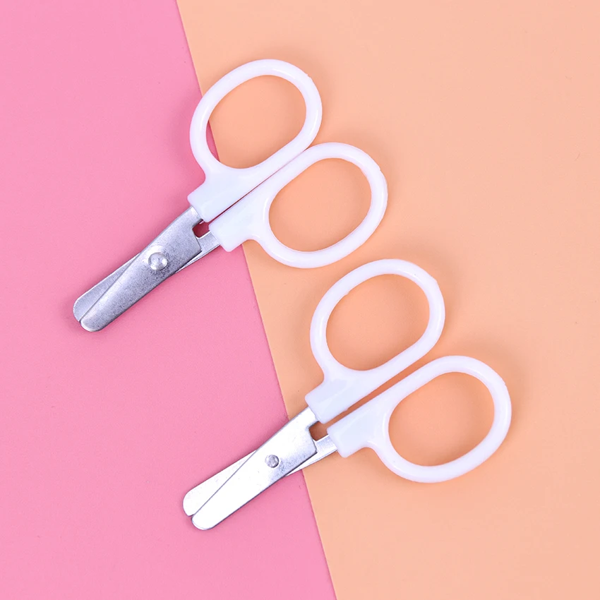 10PCS Plastic handle children's mini scissors sewing box accessories thread  cutting hand-cut paper-cut stainless steel scissors