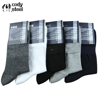 

Cody Steel Fashion Men's Socks Brand Comfortable Mesh Solid Color Male Sock Casual Breathable In Tube Socks Man 3pairs/lot