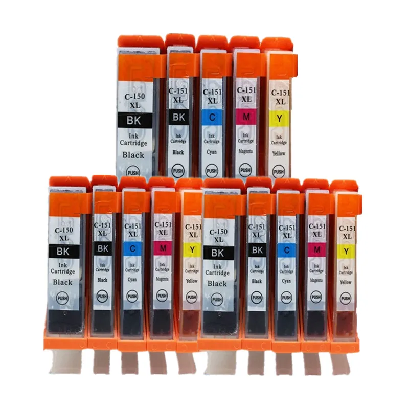 Замена PGI150XL PGI-150 XL CLI-151XL CLI150XL CLI 150 чернильный картридж для принтера canon, PIXMA, mg 6310 6410 5410 7110 IP 7210 - Цвет: 3SET 5