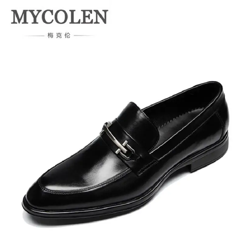 De Se Marca Sapatos Homens Homme Negócios Couro Bonito Mocassin Preto Oxfords Vestem Loafer Mycolen Confortável rpyAqUXA0