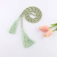 Современные Традиционный китайский шнур с кисточками держатель для штор аксессуары украшения Шторы веревку красный в розницу и оптом CP061 - изображение