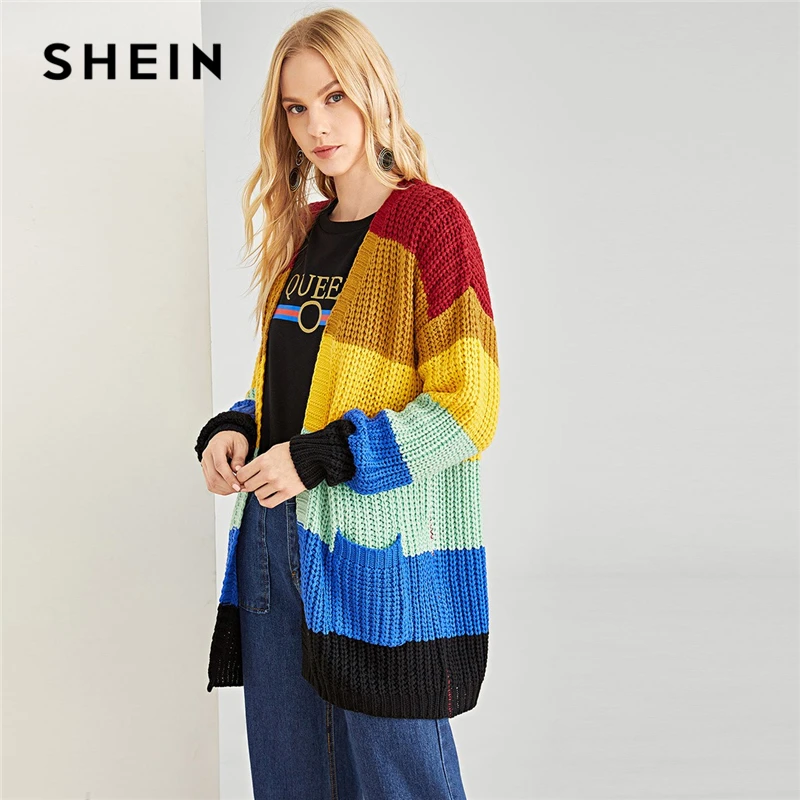 shein multicolor cut and