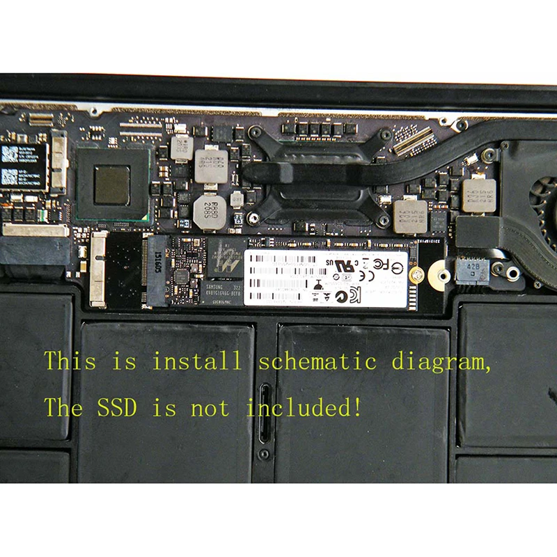 M.2 NGFF SATA SSD конвертер адаптер карта для 2012 Macbook Air A1465 A1466|Компьютерные кабели и