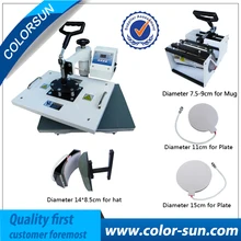 Multifunction combo 5 in 1 heat press machine with CE Certificate