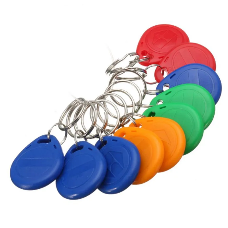 

10pcs RFID Key Fobs 125Khz ID Token Tags RFID lock Access control Durable Waterproof Keychain ID Card