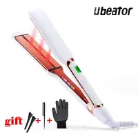 Hottest Hair Straightening Iron Ceramic Infrared Flat Iron pro Infrared Hair Straightener Flat Iron Ceramic Salon Quality LED