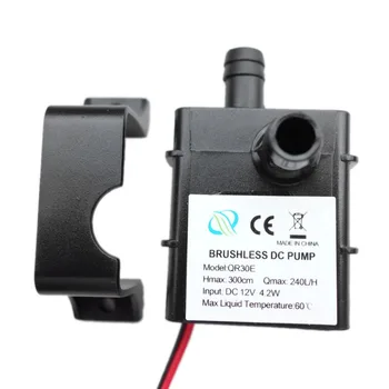 

Ultra-quiet DC 12V 4.2W 240L/H Flow Rate Waterproof Brushless Pump Mini Submersible Water Pump QR30E