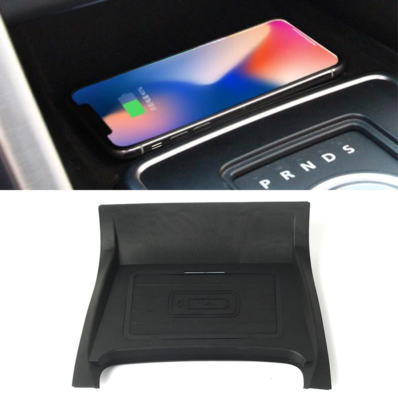 10W car QI wireless charger for Land Rover Discovery Sport 2015 2016 2017 2018 2019 charging plate phone holder accessories
