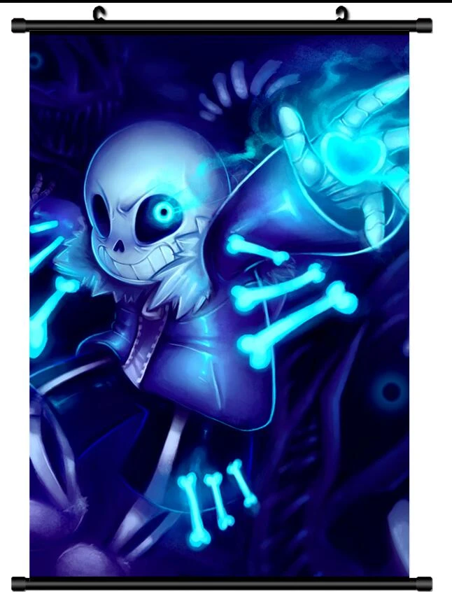 Anime Undertale Sans Room Decor Wall Poster Scroll Painting Calligraphy Aliexpress