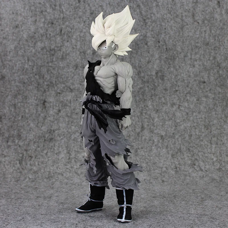 

Balck white colorful 35cm Dragonball DragonBall Z MSP super saiyan son goku PVC figure toy Master Stars Piece