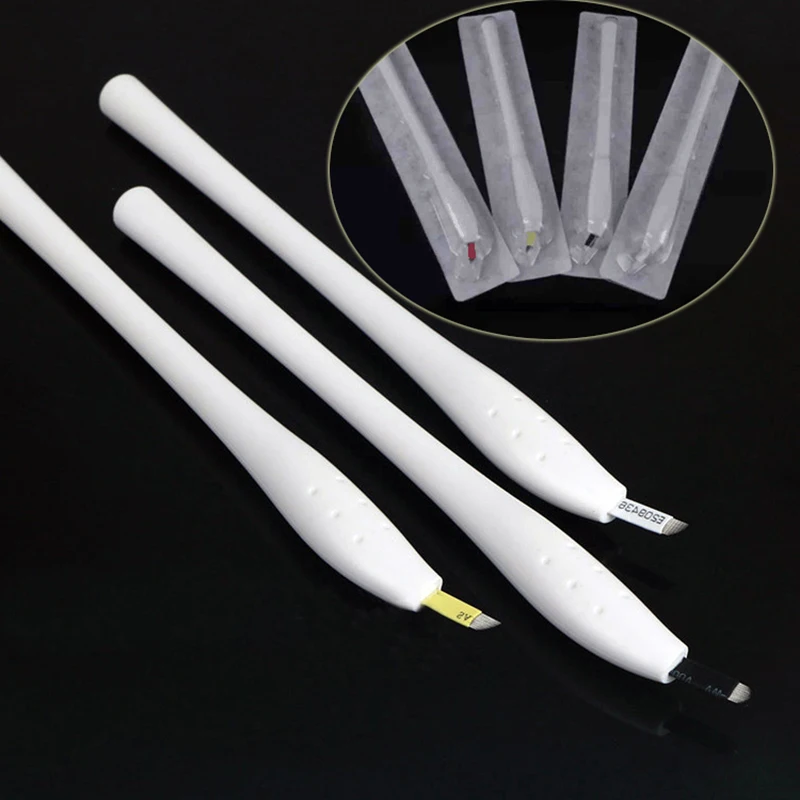 F14 12u 16u 18u Esterilizado Microblading Descartável Caneta Sobrancelha Manual Tatuagem Tebori Ferramentas Manuais f7 - f9 F11 F12 2 Cheap Pistola para tatuagem